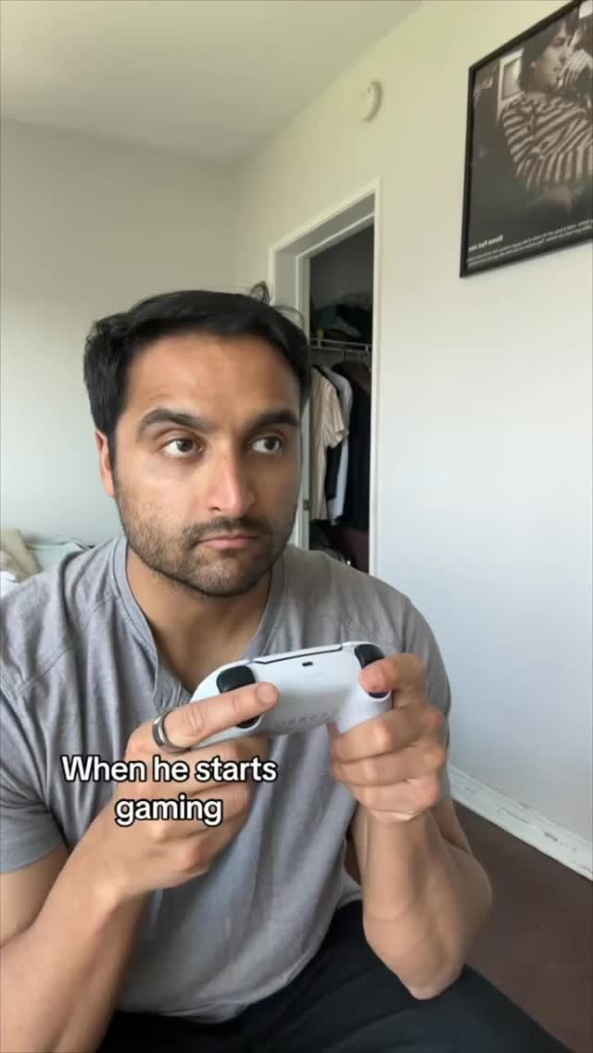 Rahul Rai takes a break from the spotlight to game at home, enjoying a rare moment of calm