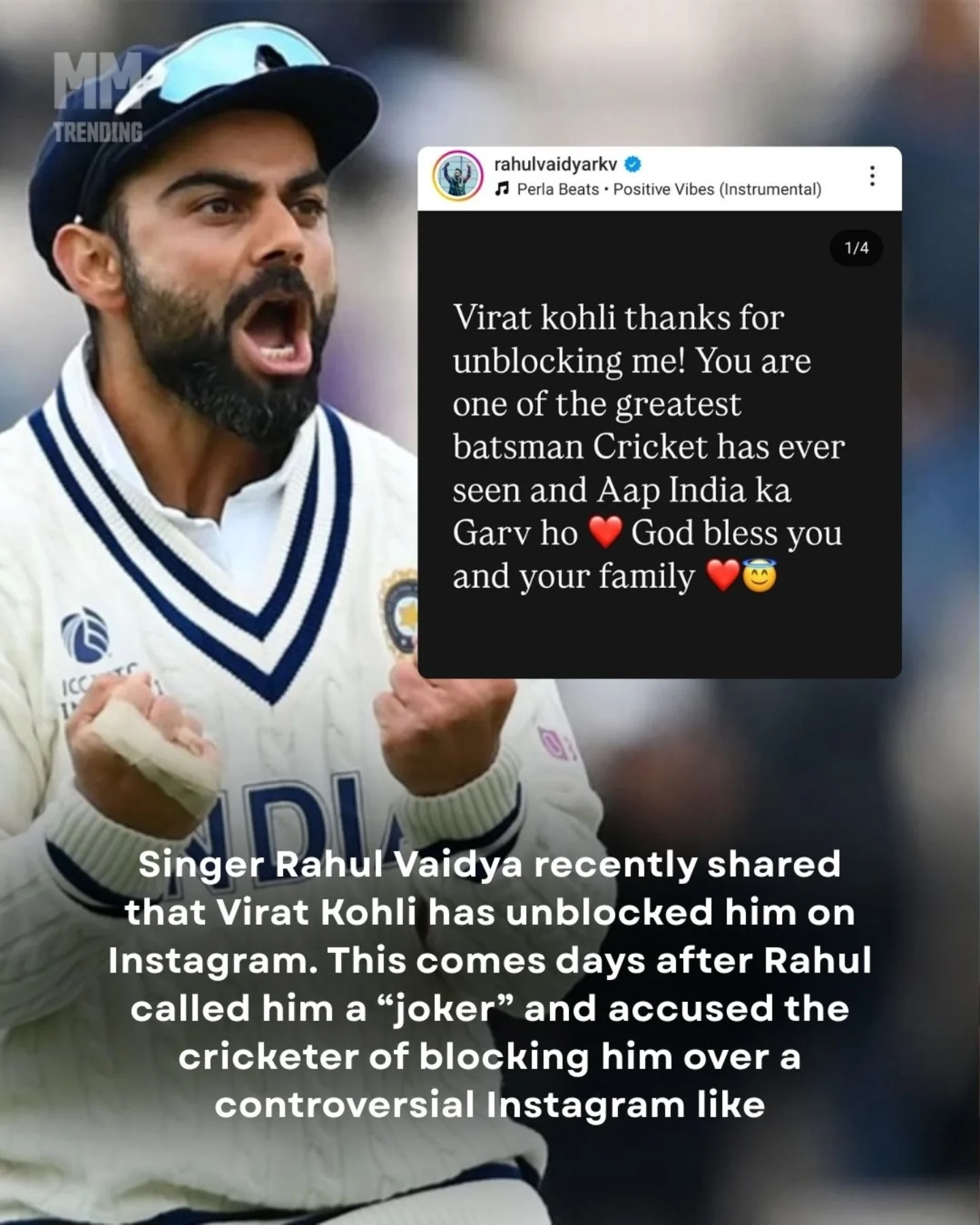 Rahul Vaidya’s Joker Comment Sparks Instagram Debate
