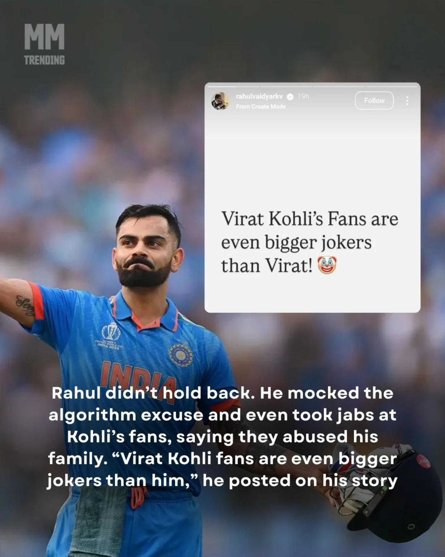 Rahul Vaidya’s Joker Comment Sparks Instagram Debate