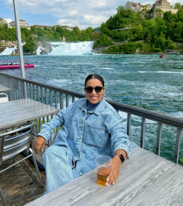 Rajaa Belmir Radiates In Swiss Getaway