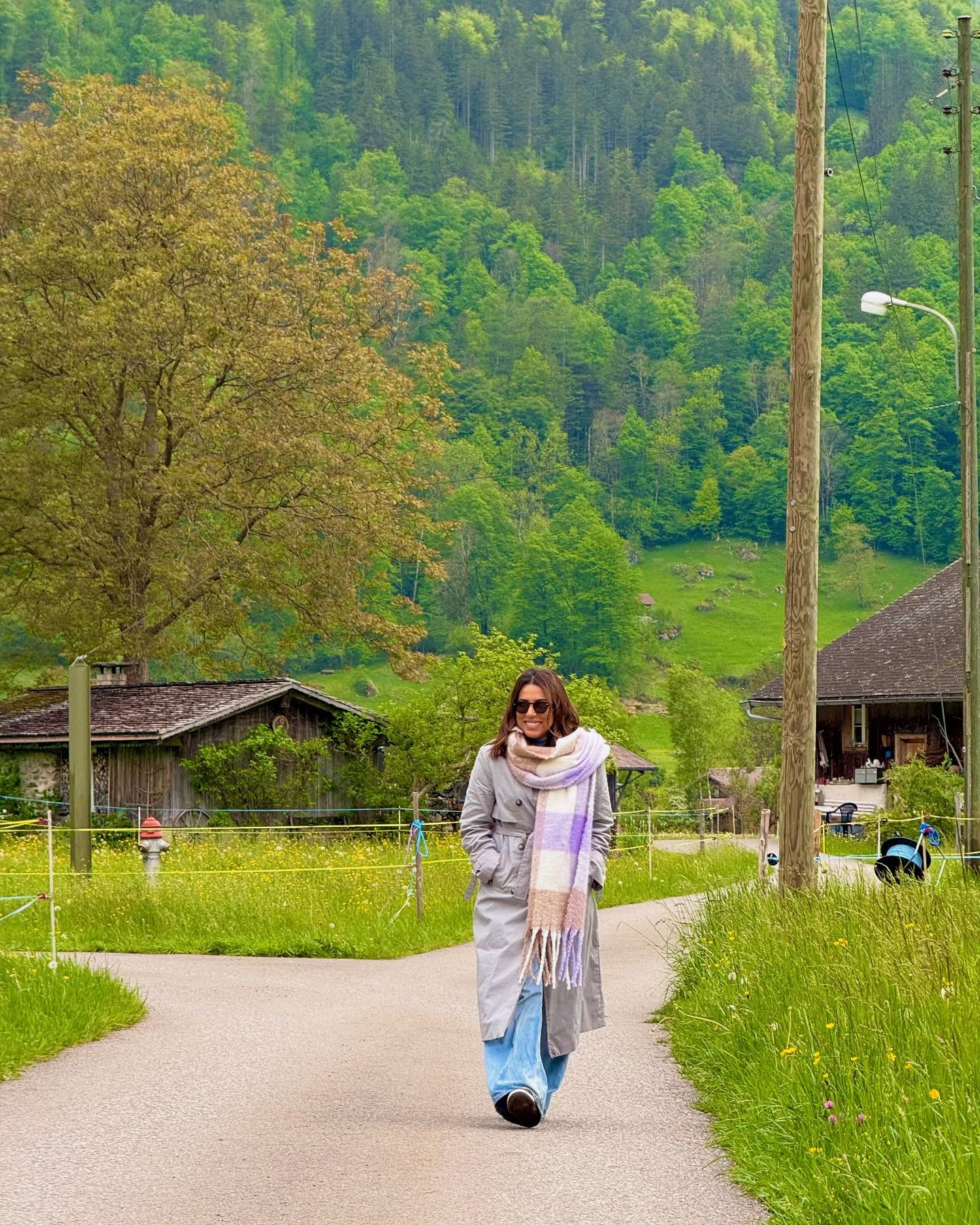 Rajaa Belmir Radiates In Swiss Getaway