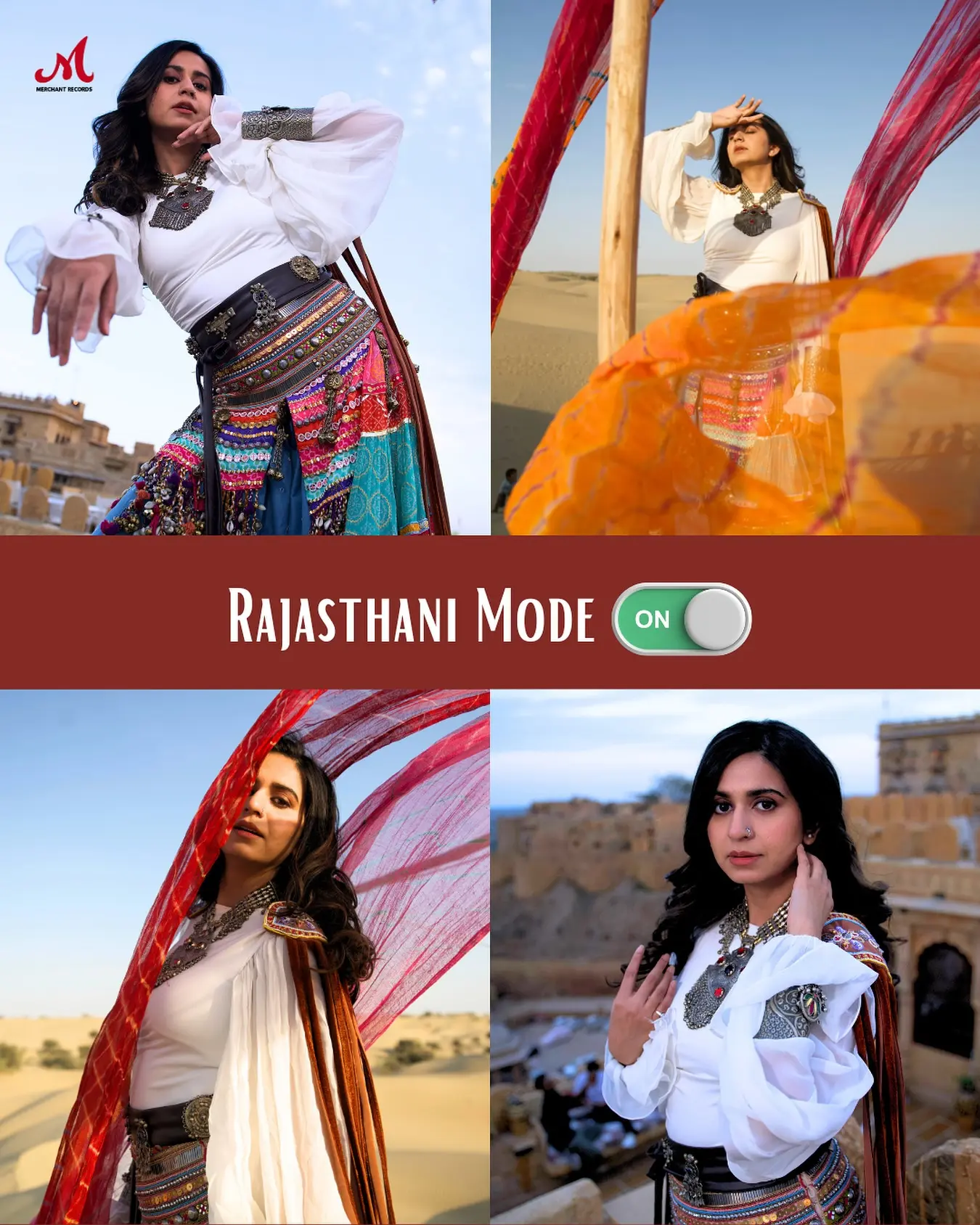 Rajasthani Style Elevates Lehriyo Release Kinjal Dave stuns in ethnic attire as Salim Sulaiman debuts his latest music visual hit!!