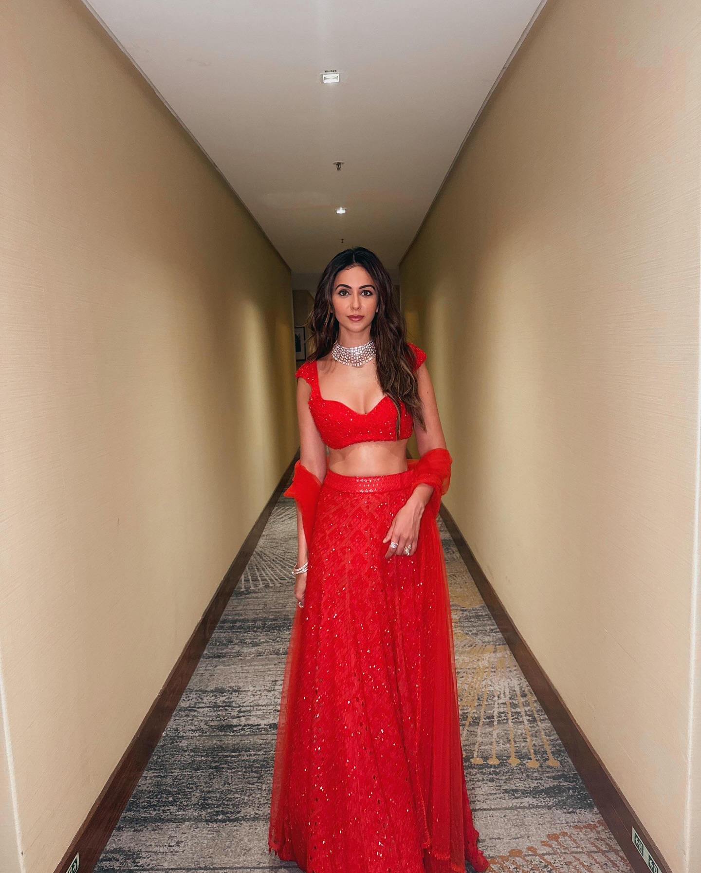 Rakul Preet Singh In Red Drama