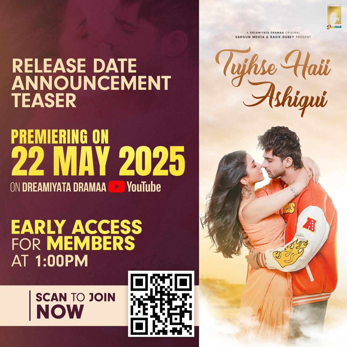Ravie Dubey Unveils THA Release Date Cinematic teaser drops at 1 PM for exclusive members; stirring excitement for THA tomorrow.