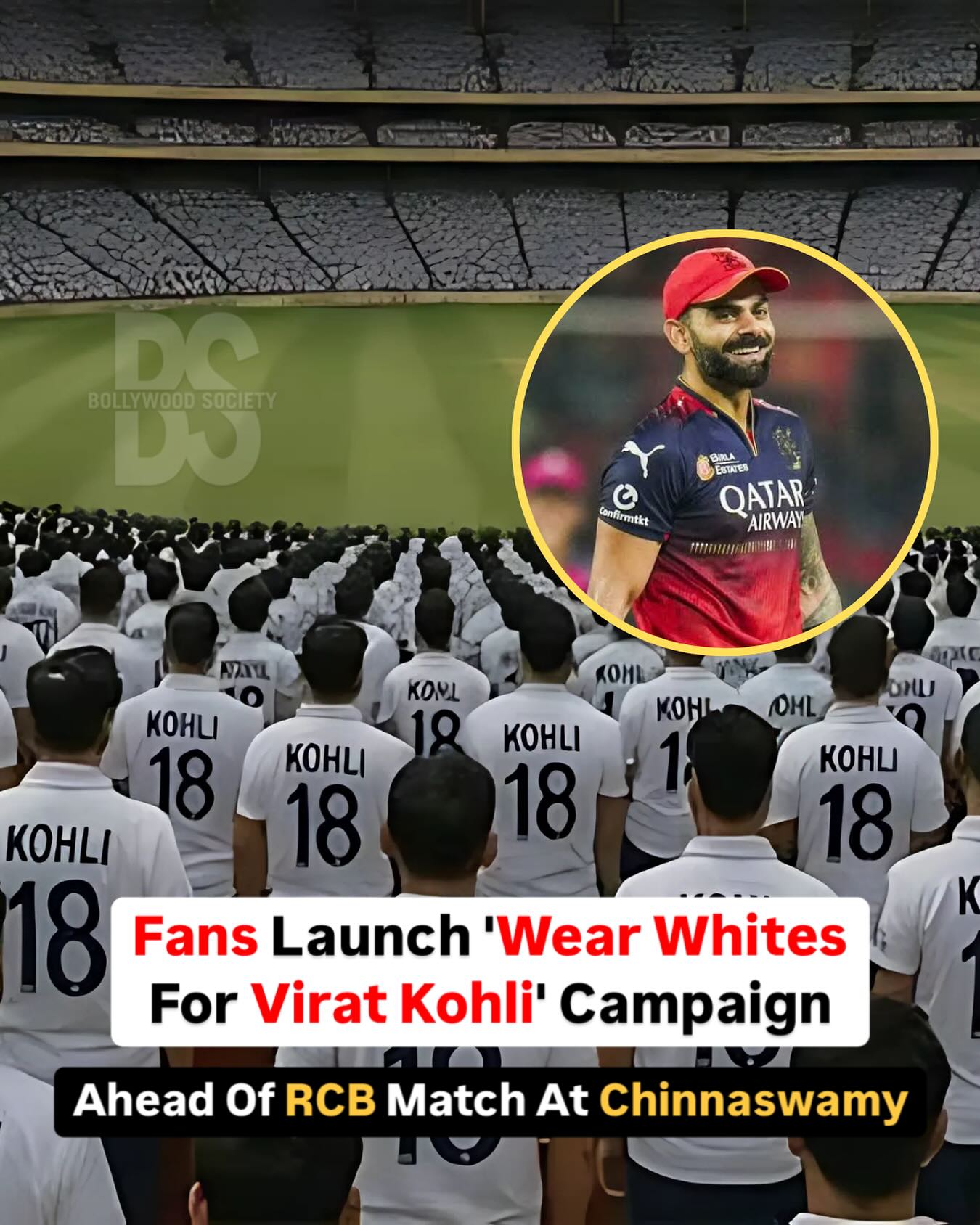 Devoted fans plan a heartfelt homage to cricket star Virat Kohli amidst IPL 2025 kickoff.!