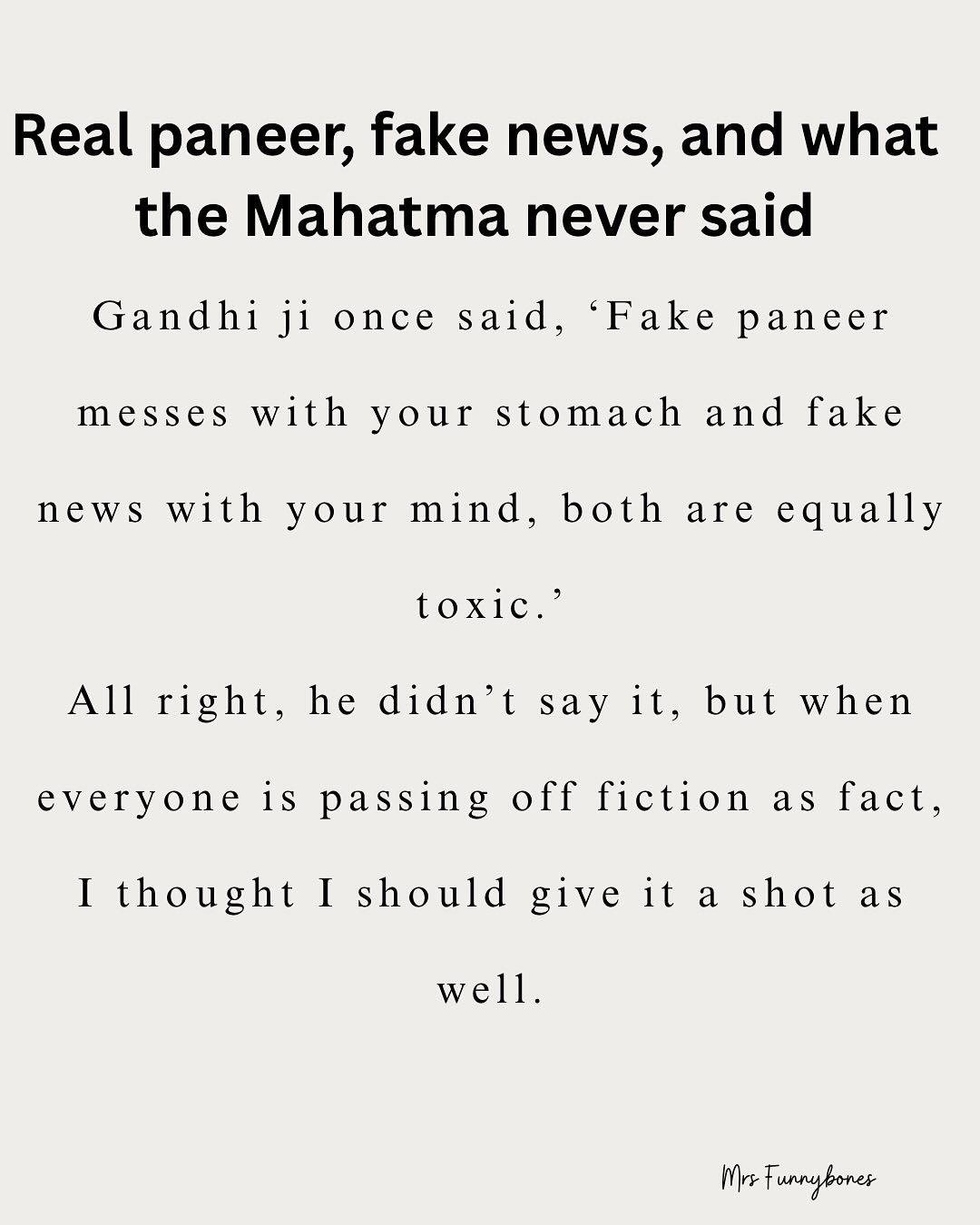 Real Paneer Vs Fake News: Twinkle Khanna’s Satire