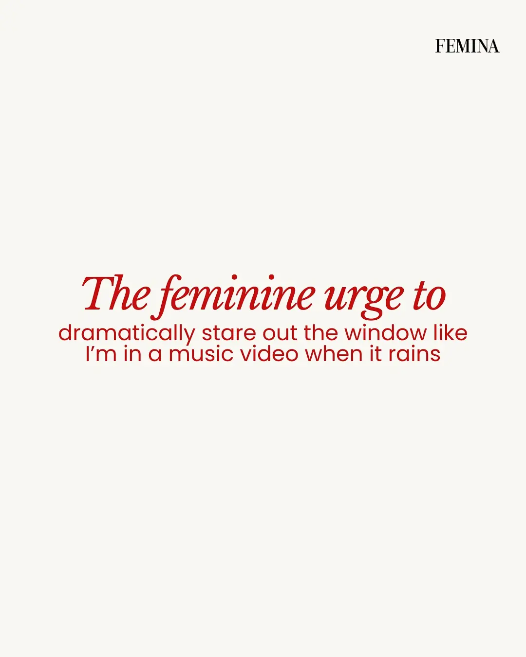 Relatable Feminine Urges Spark Social Conversation