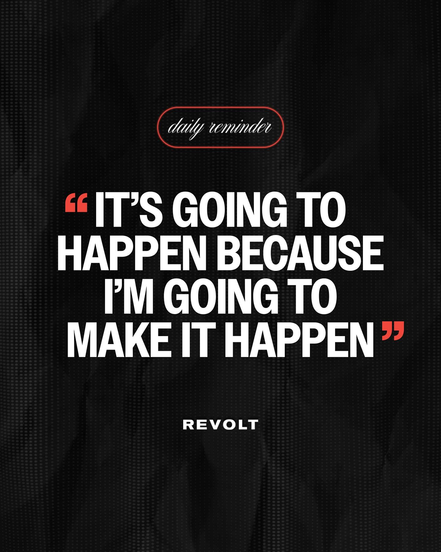 Revolt Inspires With Self-Belief Message Bold message urging all viewers to embrace self-trust and step confidently into the future.
