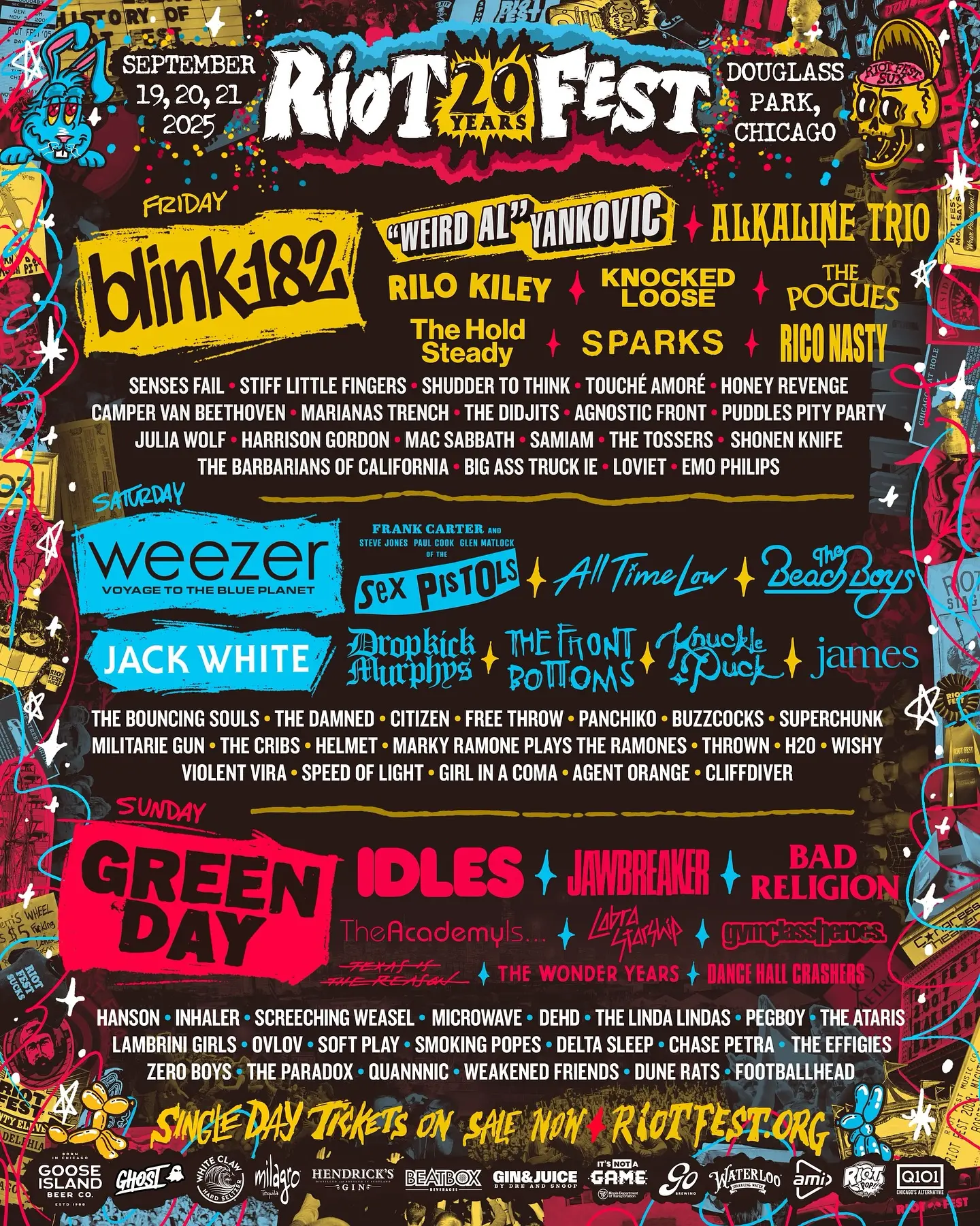 Riot Fest Lineup: Anticipation Builds For Friday Riot Fest ignites the weekend with bold acts and surprises, promising a unique show live!