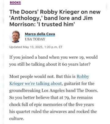 Robby Krieger Reflects On The Doors’ Legacy