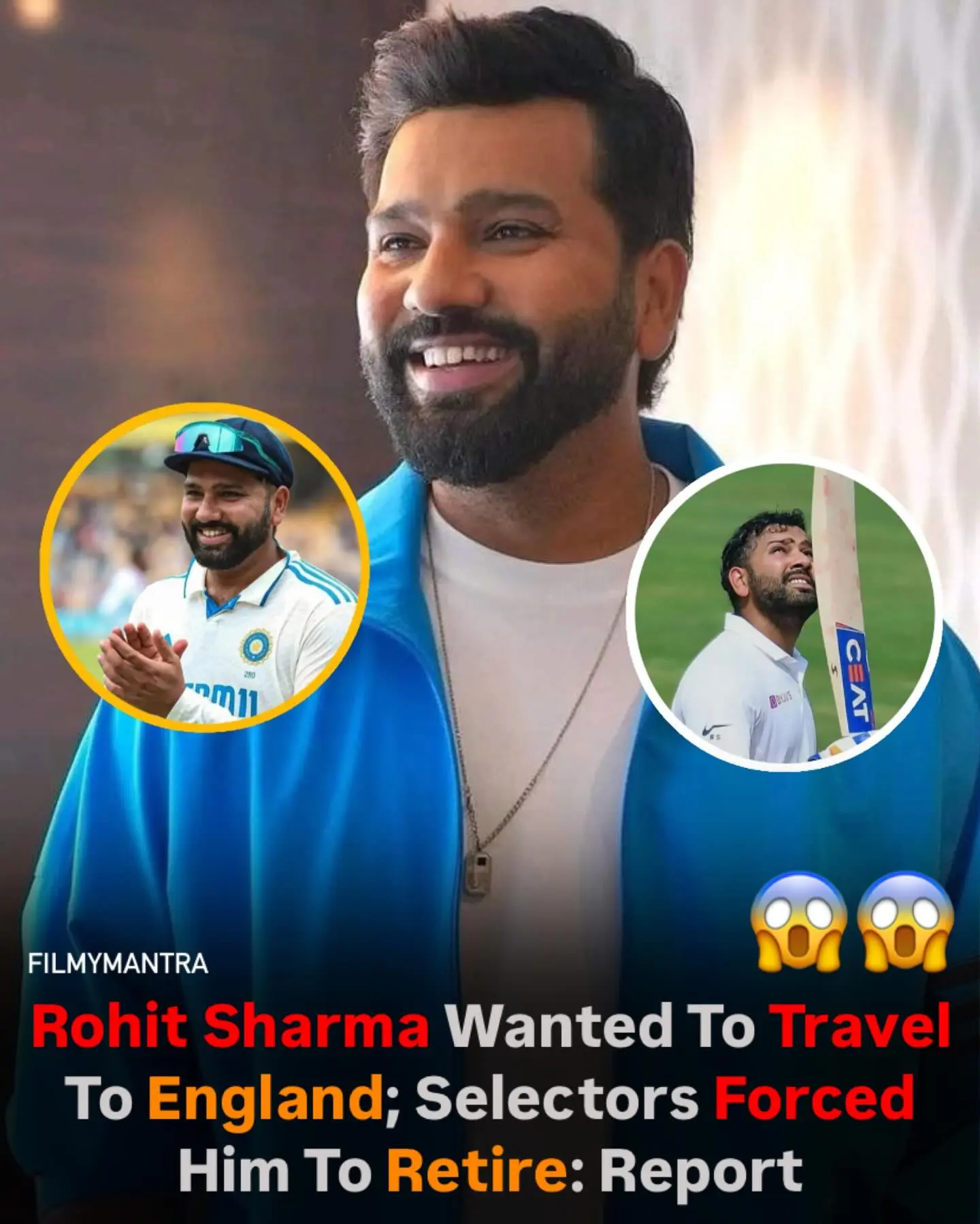 Rohit Sharma’s Retirement Twist: England Series Plan Revealed Rohit planned a mid-series retirement in England, but selectors insisted on team unity!!?