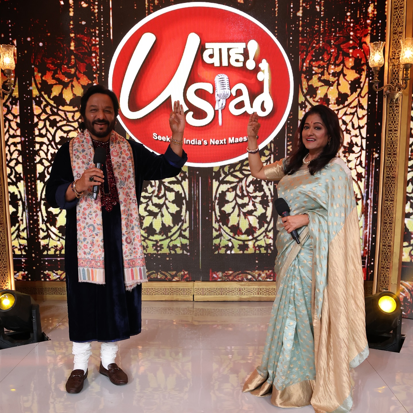 Roop Kumar Rathod And Sunali Rathod Mesmerize Audience Magical night on Wah Ustad stage as Roop Kumar and Sunali inspire with divine notes today!