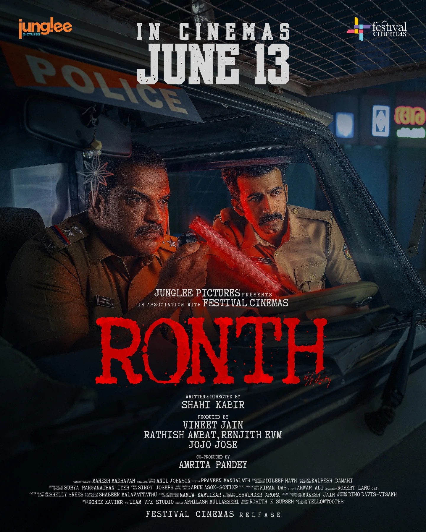 Roshan Mathew Leads Night-Patrol in Ronth Release