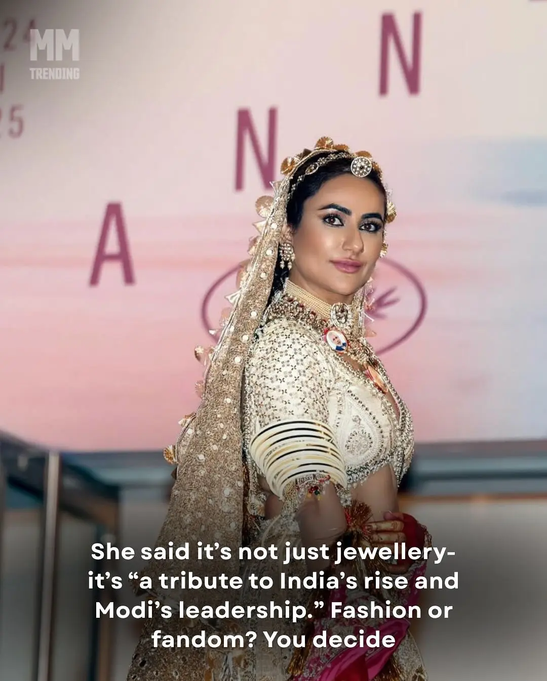 Ruchi Gujjar's Bold Necklace Turns Heads at Cannes