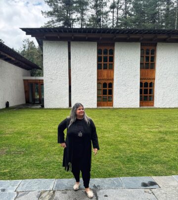Traveler explores calm highlands, finding solace away from life's relentless pace for sure.
