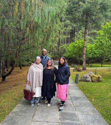 Rupali Dean revels in Bhutan wilderness, embracing a serene escape with pure mountain air.