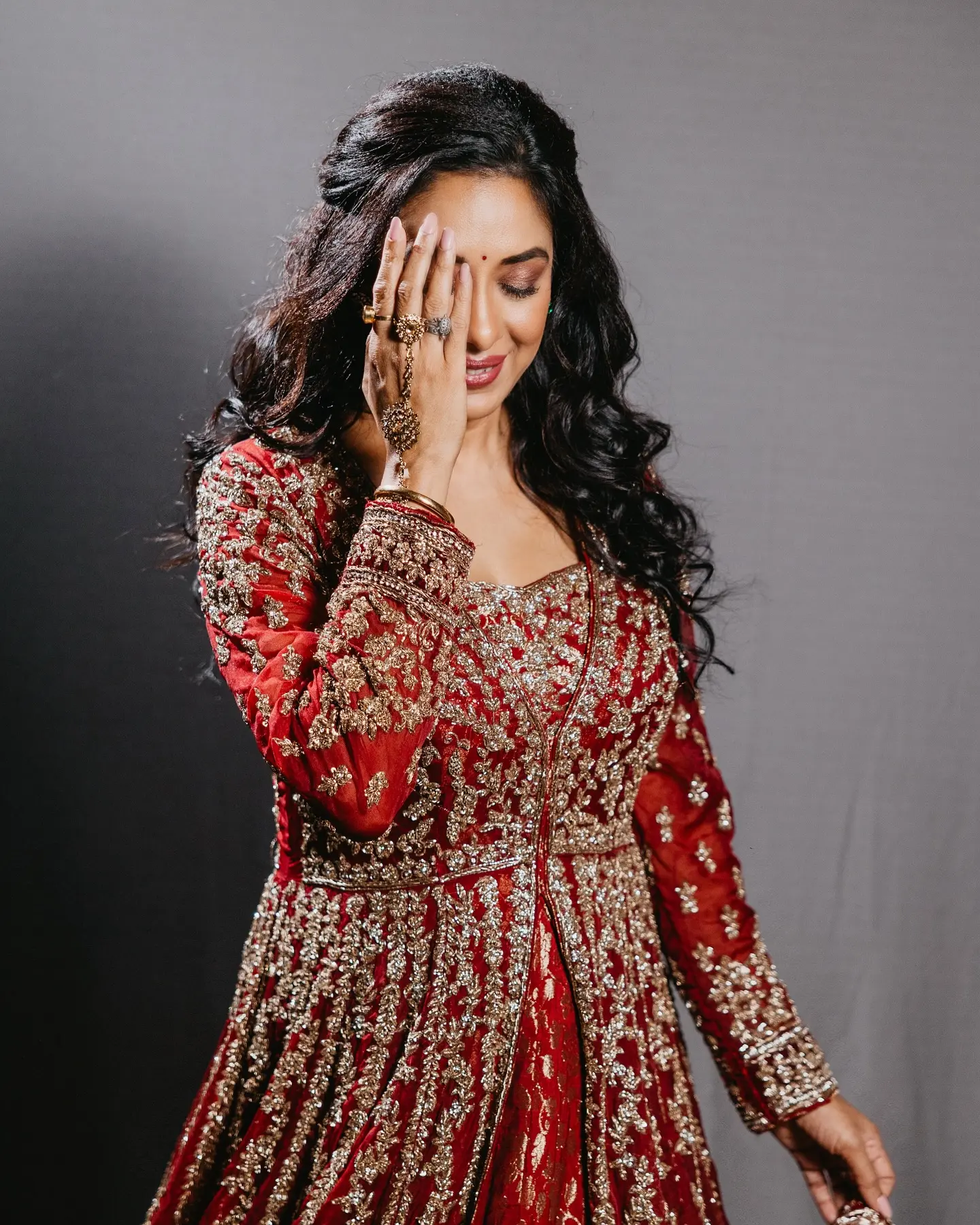Rupali Ganguly Shines In Red Look For Anupamaa