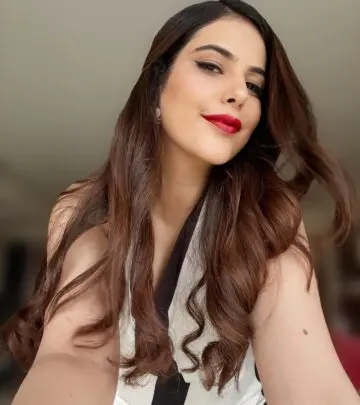 Fashion icon Salonie Patel embraces a red ensemble and striking angle, redefining style!!