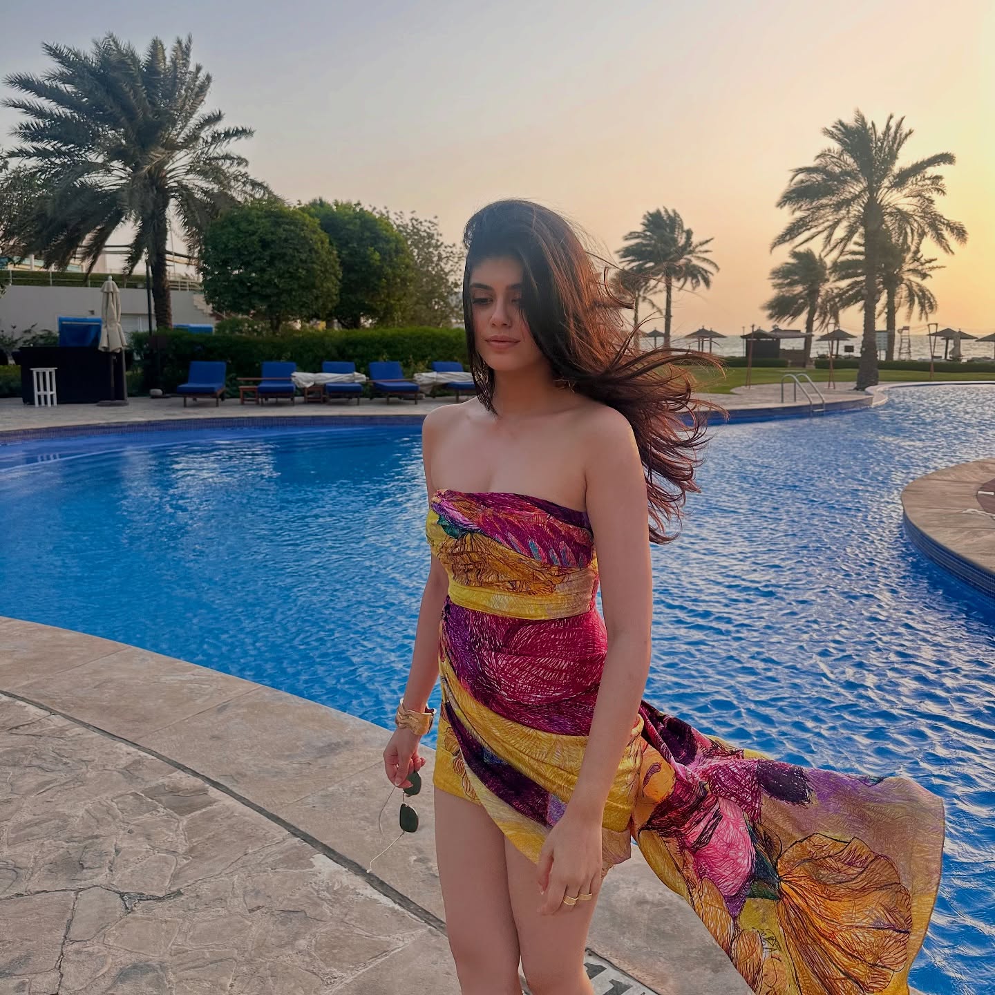 Sanjana Sanghi Embraces Cinematic Beach Vibes Sun-kissed and cinematic, Sanjana Sanghi savors life like a vibrant ZNMD montage indeed!!.