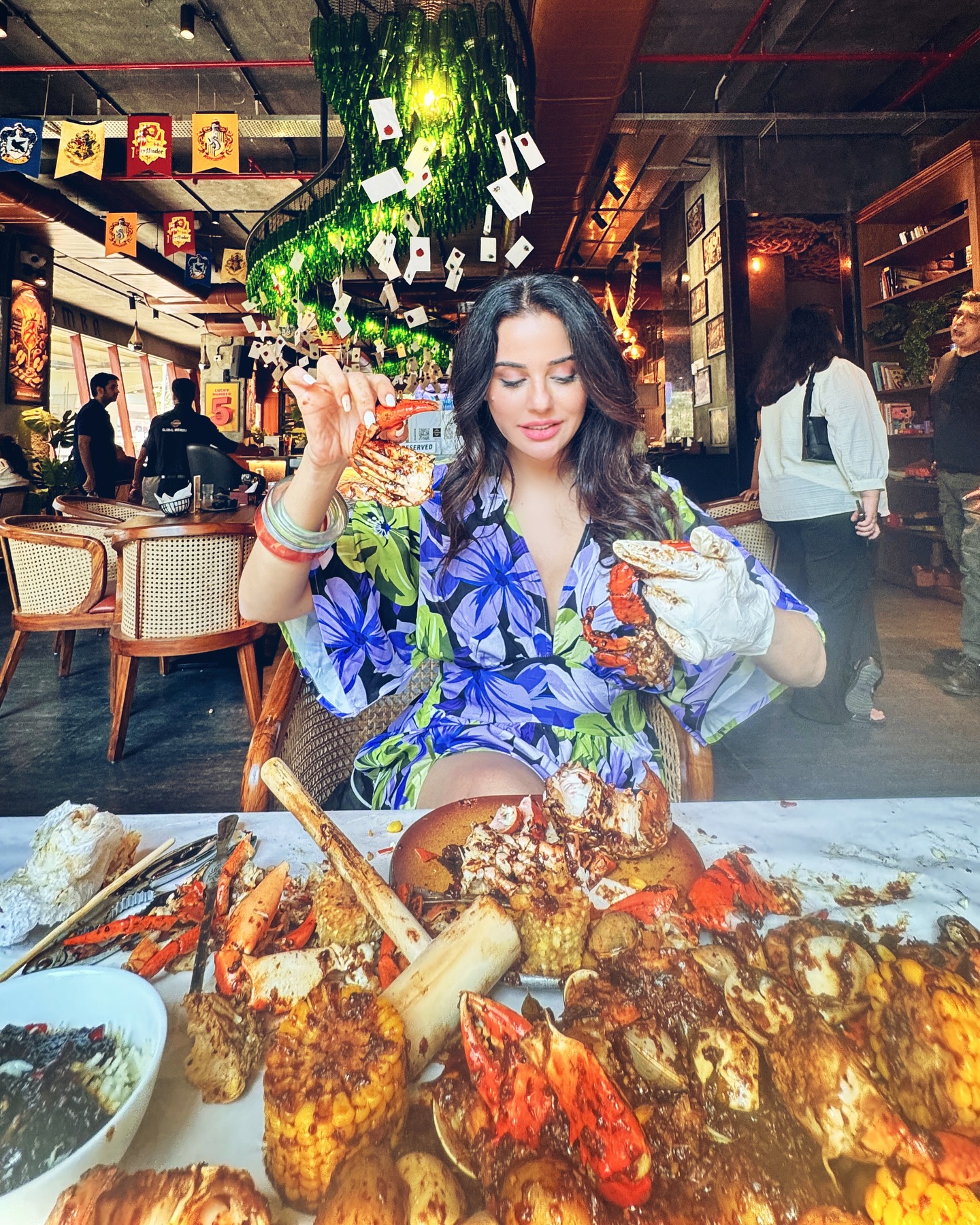 Diving into bold seafood and vibrant flavors Sara Arfeen Khan relishes a night at Sthamba.