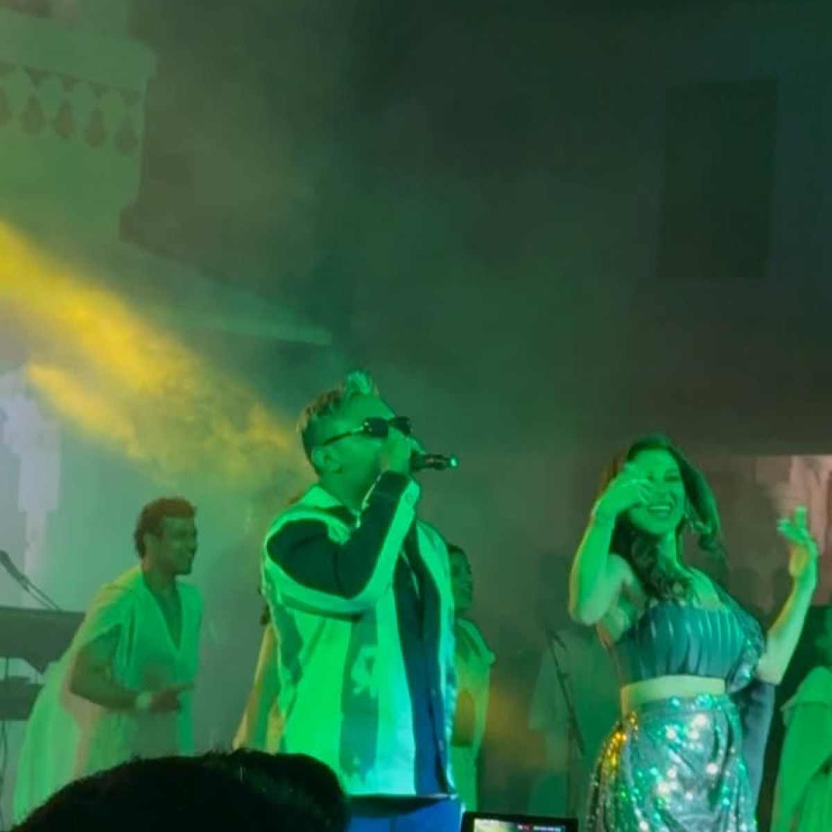 Sophia Chaudhary celebrates an electrifying performance with style in a killer Manish Malhotra sari vibe.
