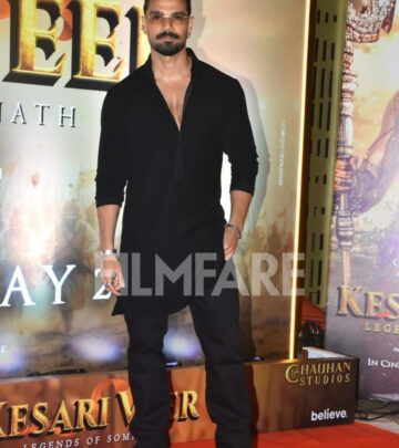 Screening Stars At Kesari Veer Premiere