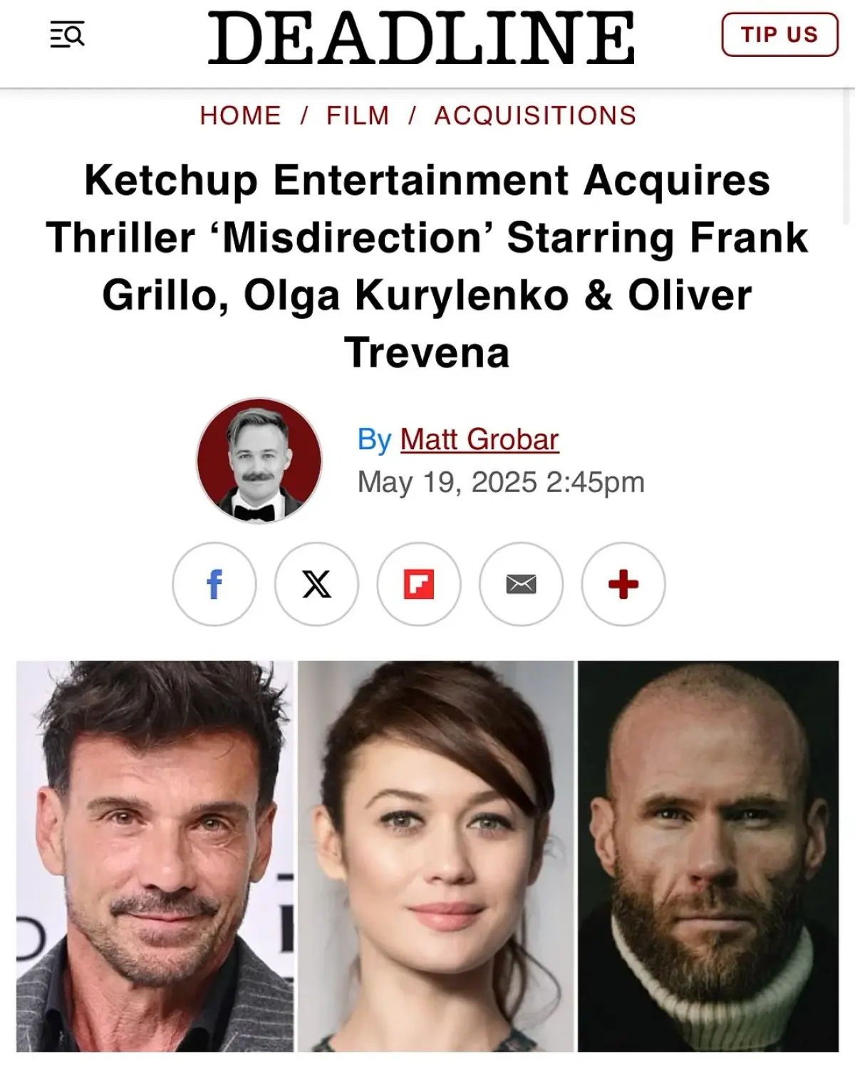 Script To Screen: Cannes Breakthrough A five-year journey from found script to Cannes red carpet with star Olga Kurylenko debut!!