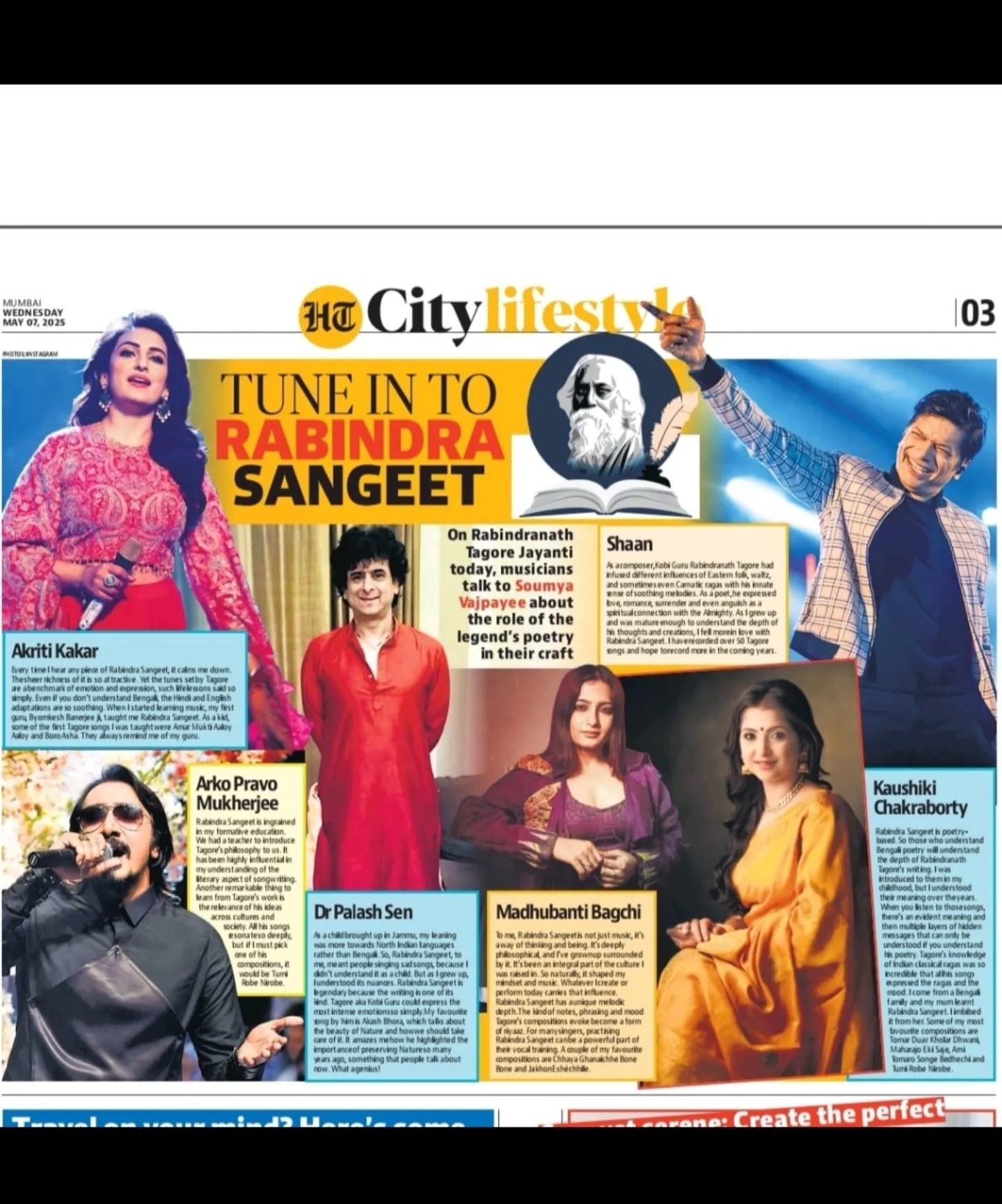 Renowned singer Shaan muses on Tagore's perspective amid today's fervor of national pride!