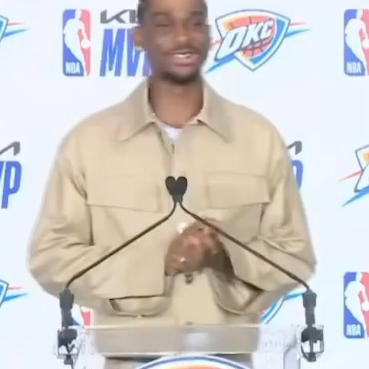 Shai Praises Wife During MVP Speech