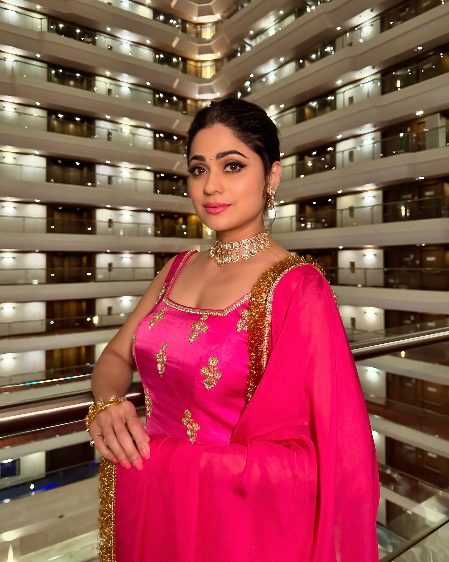 Shamita Shetty Radiates Joy In Traditional Indianwear
