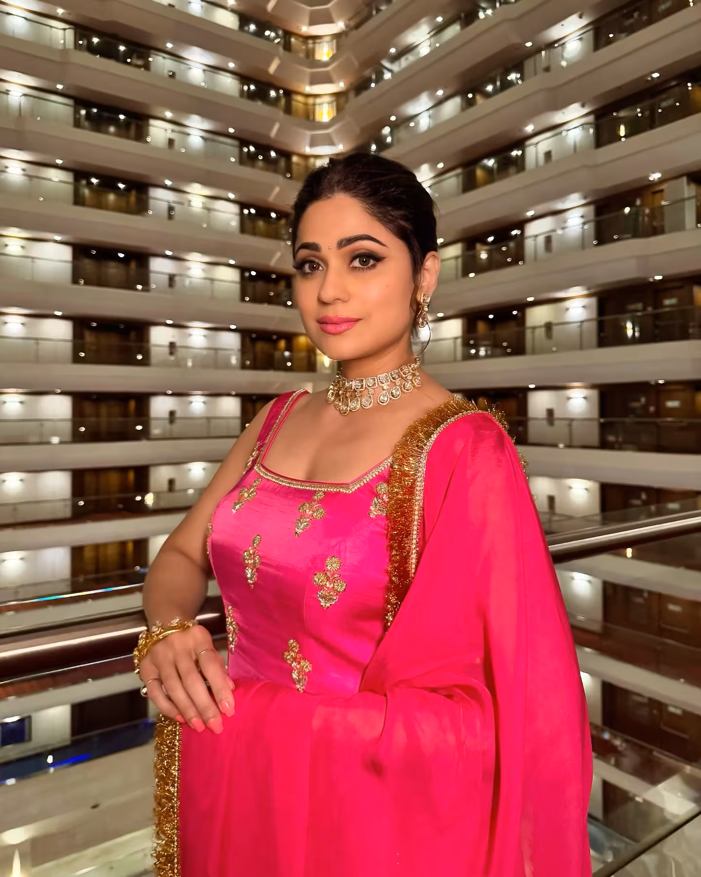 Shamita Shetty Radiates Joy In Traditional Indianwear