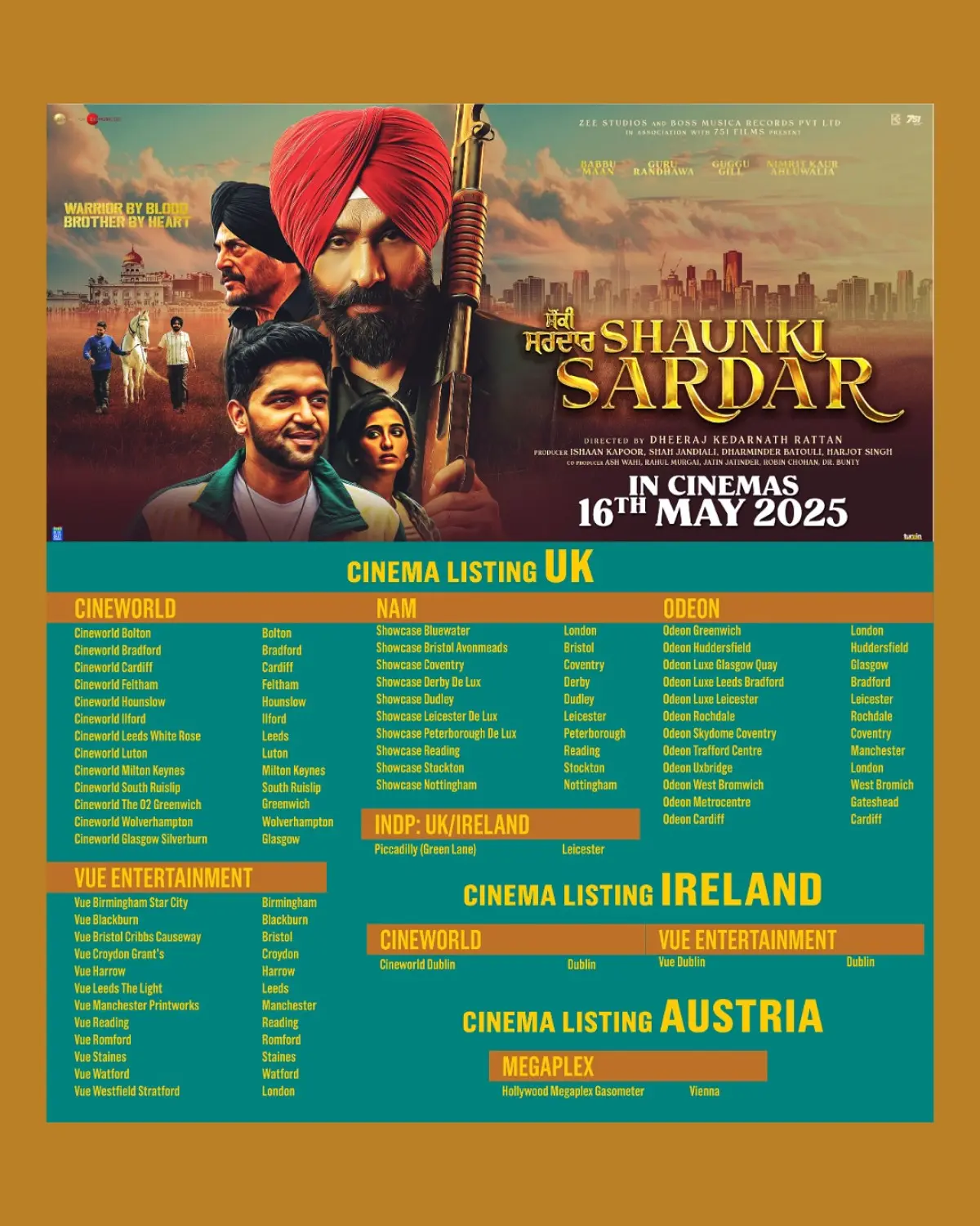 Shaunki Sardar Ignites With Action And Drama Action, drama, and non-stop thrills await – catch the worldwide debut on 16 May 2025. Now!!