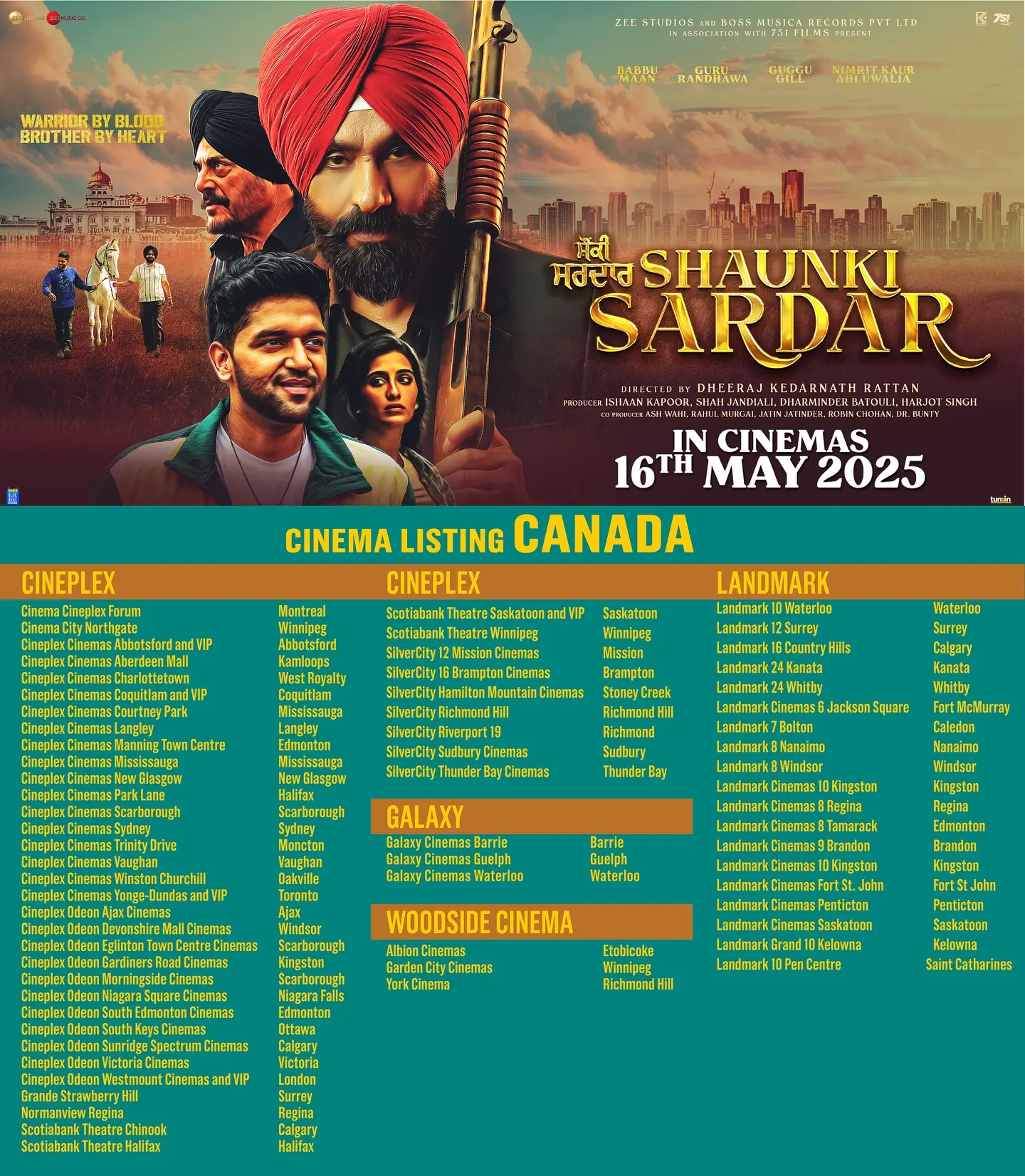 Shaunki Sardar Overseas Ticket Booking Open Global audiences can book tickets for Punjabi debut film Shaunki Sardar this May! Hurry up