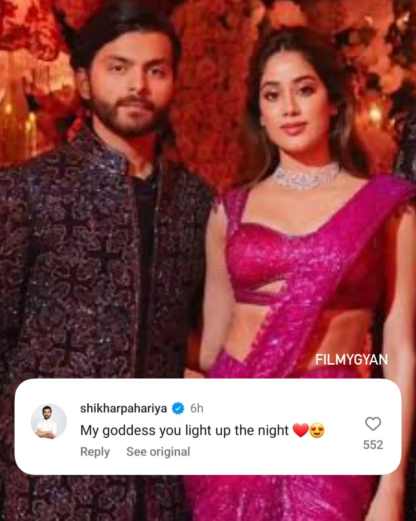 Shikhar’s Cute Comment Lights Up Janhvi’s Day