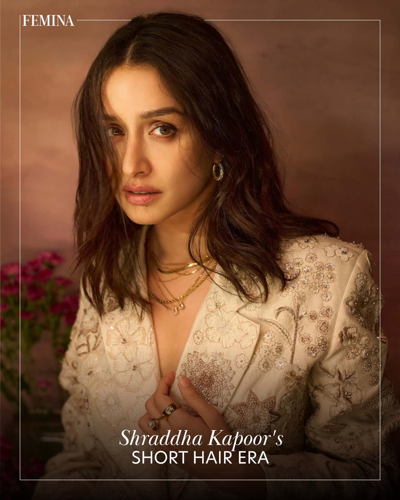 Shraddha Kapoor stuns in a chic short hair look, redefining glamour for Bollywood fans!!