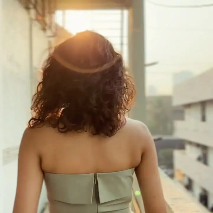 Shriya Pilgaonkar Enjoys Golden Hour on Terrace