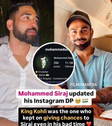 Siraj Honors King Kohli With Emotional DP Tribute