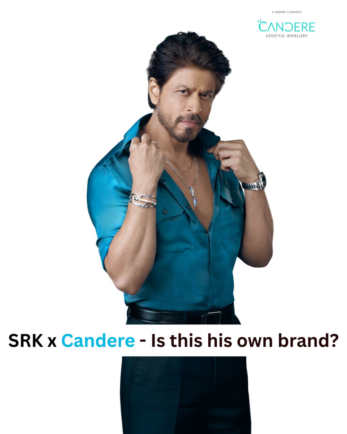 SRK Wears Candere Luxe Bollywood icon redefines allure with dazzling statement, sparking buzz and mystique vogue