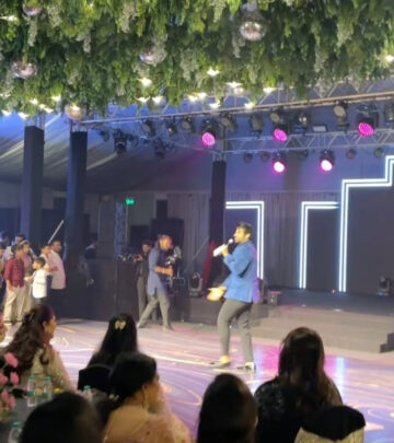 Stage Energy Exchange At Sangeet Night