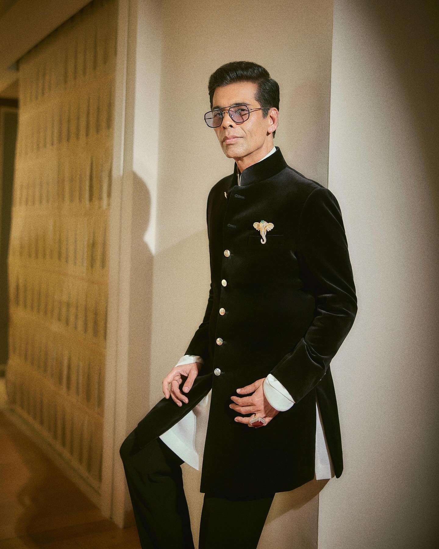 Stunning Black Look Styled By Manish Malhotra A chic black ensemble redefines elegance under expert styling by top fashion figures - ok