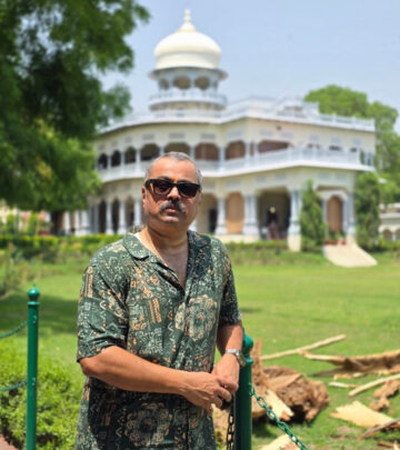 Indian actor announces his latest project in Prayagraj, Uttar Pradesh, merging tradition with cinematic flair.