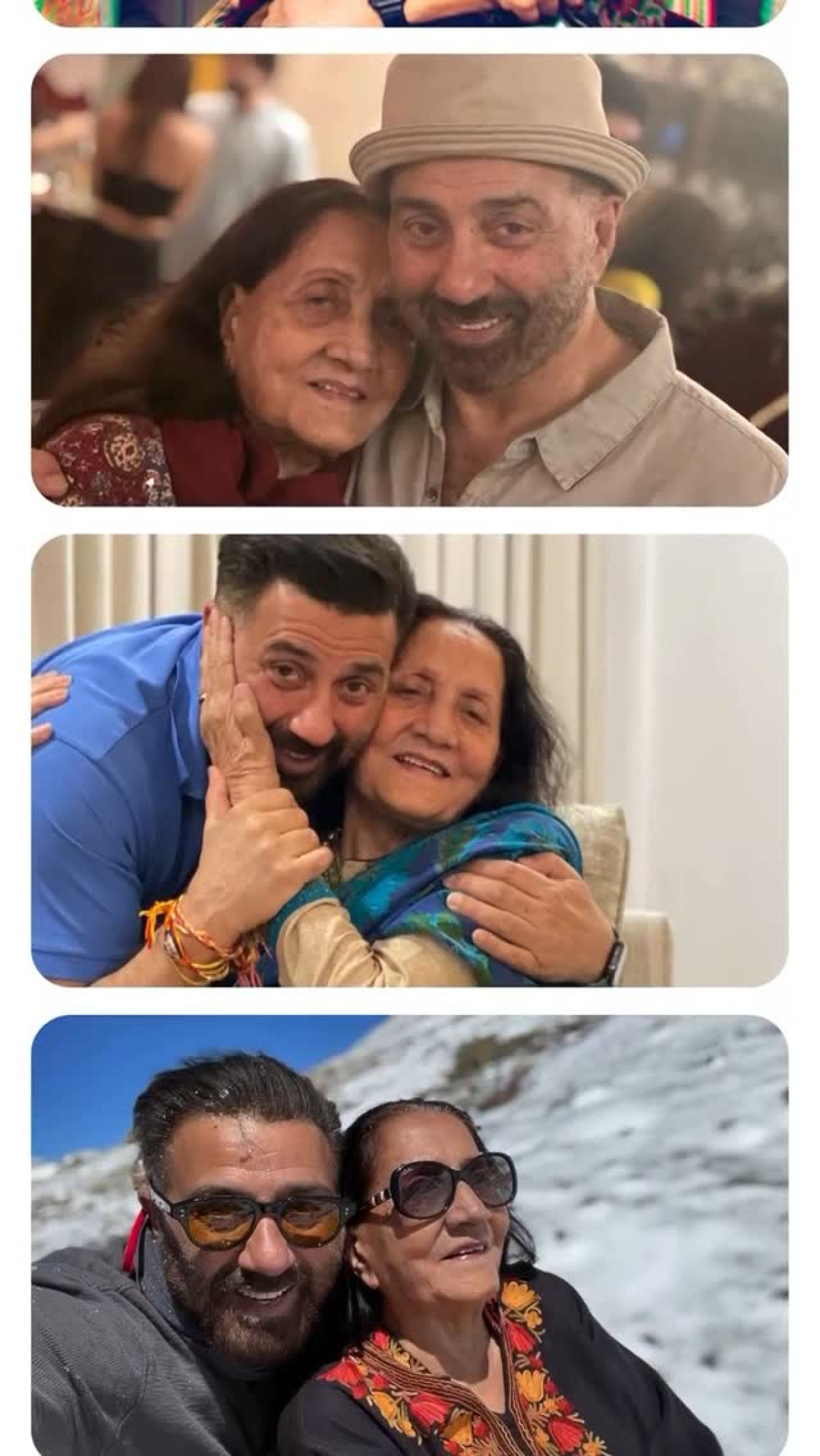Iconic actor Sunny Deol shows deep love with a heartfelt Mother’s Day tribute today indeed.