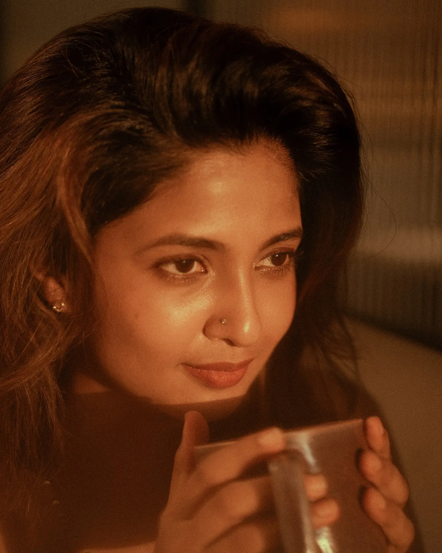 Sunset Sips And A Hair Color Revelation Keerthi Pandiyan shares sunset mood with signature hair color crafted by her trusted team!