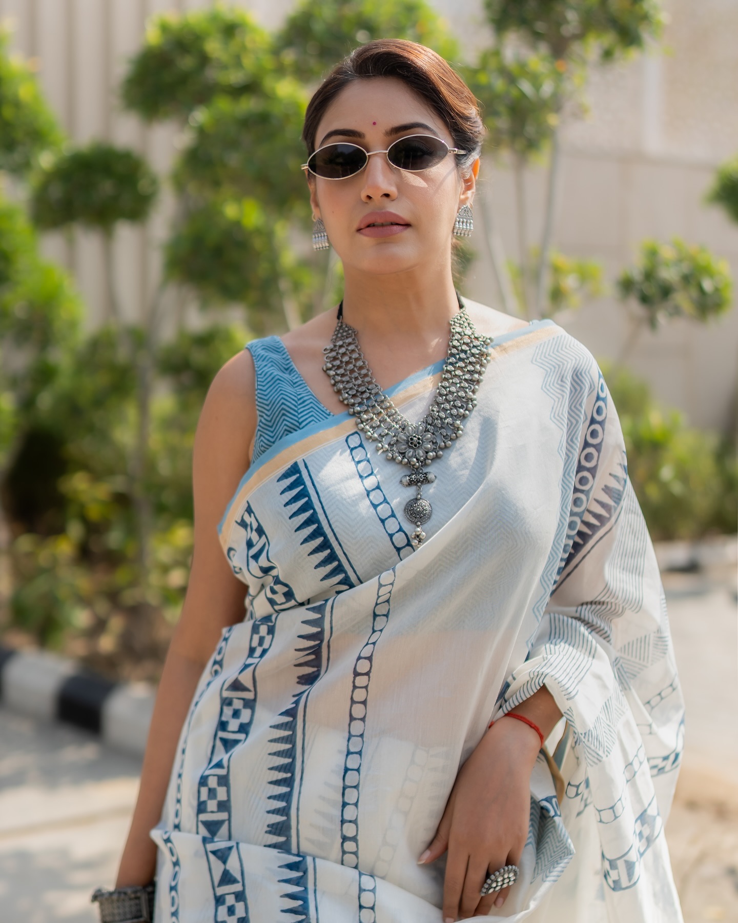 Experience a royal outing with Surbhi Chandna, where playful tradition meets modern style.