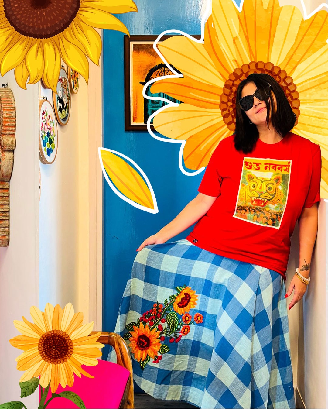 Swastika Mukherjee Flaunts Colorful Floral Style