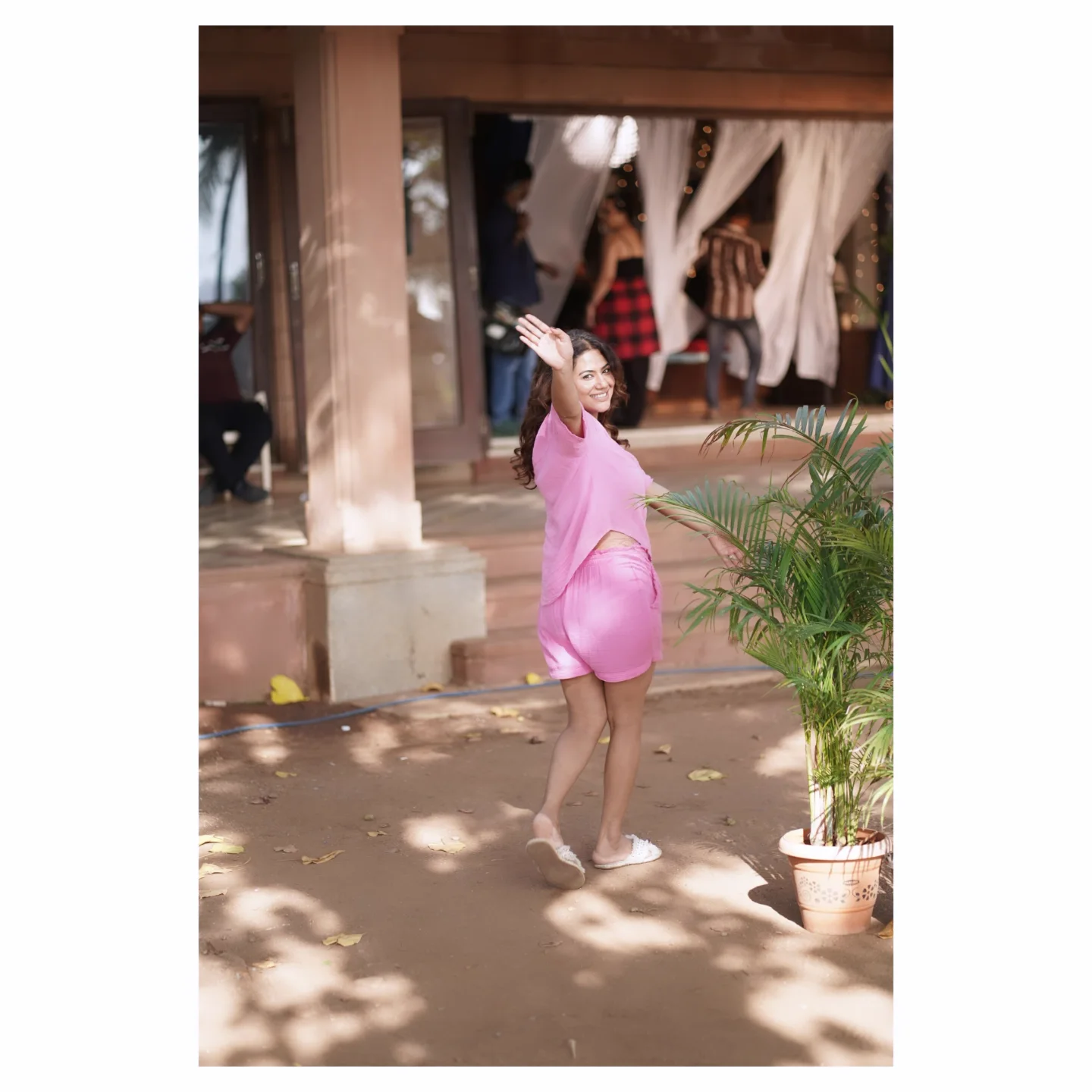 Tanya Desai Beats Monday Blues with Pastel Pink Vibes