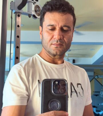 Tariq Bhat Shines With Post Workout Glow