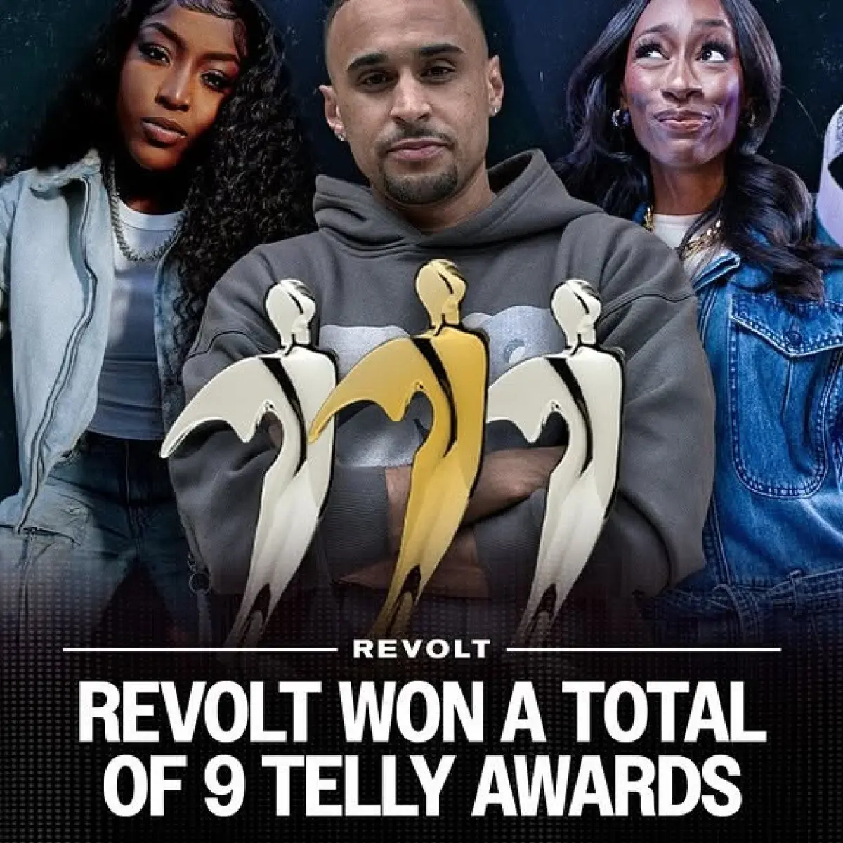 Telly Awards: Revolt Clinches 9 Victories Revolt celebrates 9 Telly Awards wins across four programs as partners join the spotlight!
