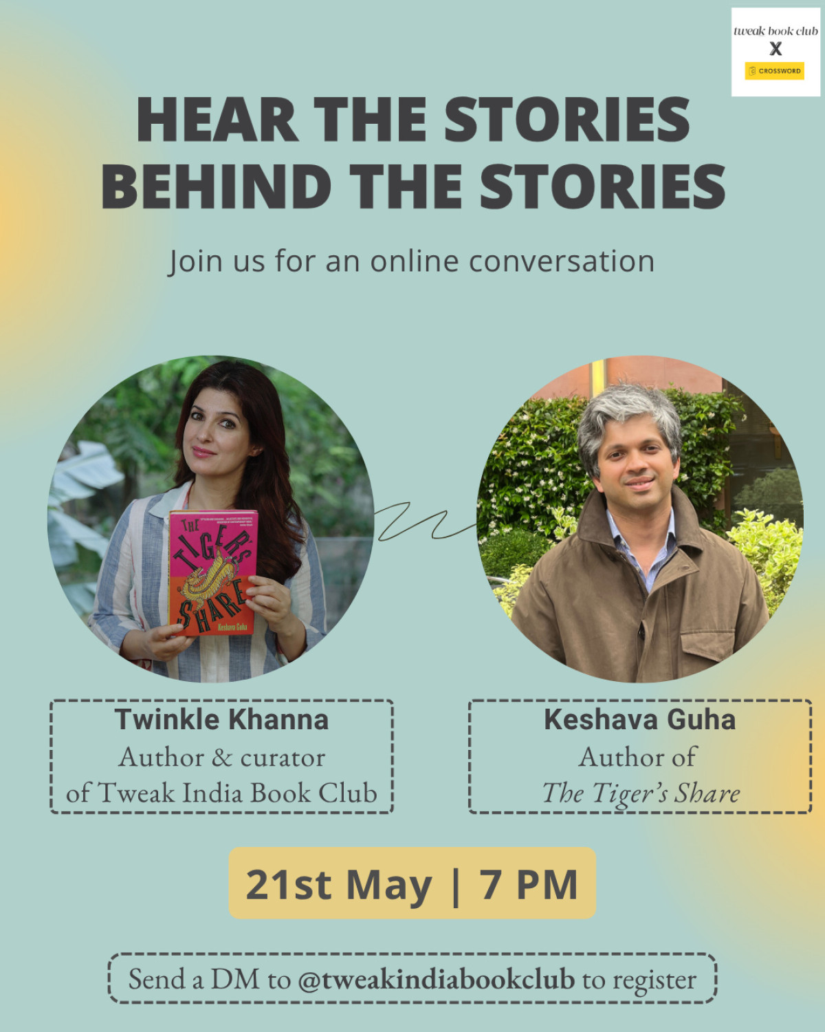 Join Twinkle Khanna and Keshava Guha as they humorously dissect family quirks live now!!!
