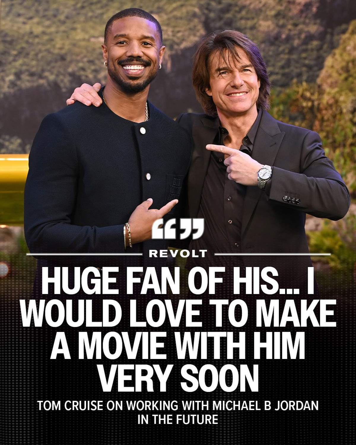 Tom Cruise Expresses Desire To Collaborate With Michael B. Jordan Veteran actor hints at a bold blockbuster pairing, with true explosive on-screen chemistry.